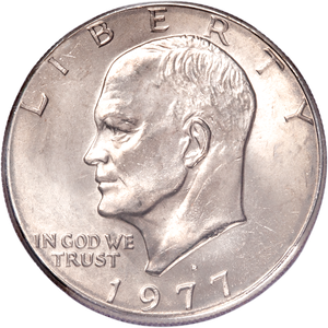 1977-D Eisenhower Dollar, Copper-Nickel Clad, Big Sky Hoard Main Image