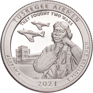 2021-S Tuskegee Airmen National Historic Site Quarter Main Image