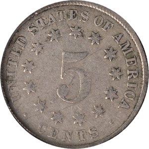 1866-1883 Shield Nickel in Deluxe Holder Main Image