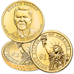 2016 P&D Ronald Reagan Presidential Dollar Set Main Image
