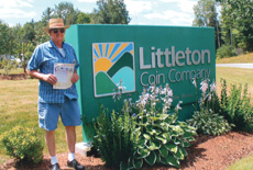 Visitor with Showcase at Littleton Coin Company