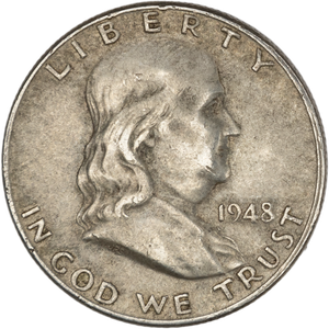 1948 Franklin Half Dollar XF Main Image