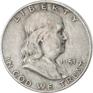 1951-D Franklin Half Dollar Main Image