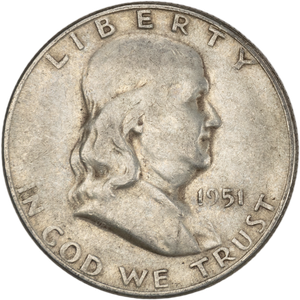1951-S Franklin Half Dollar Main Image