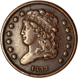 1832 Classic Head Half Cent Main Image