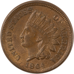 1864 Indian Head Cent, Variety 3 Main Image