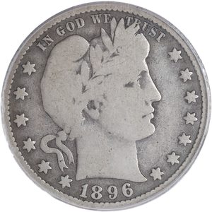 1896-S Barber Silver Quarter PCGS   VG8 Main Image