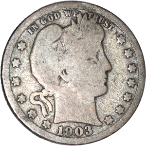 1903-O Barber silver quarter CIRC Main Image