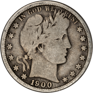 1900-S Barber Silver Half Dollar Main Image