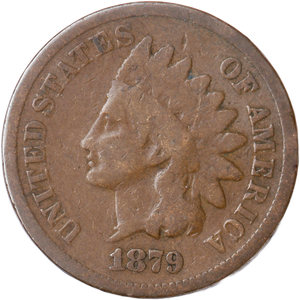 1879 Indian Head Cent, Variety 3, Bronze Main Image