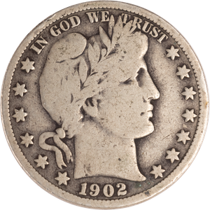 1902-S Barber Silver Half Dollar Main Image