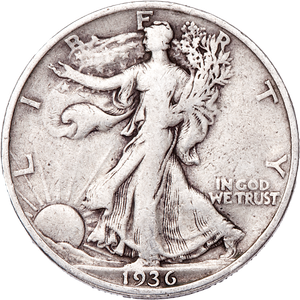 1936-S Liberty Walking Half Dollar CIRC Main Image
