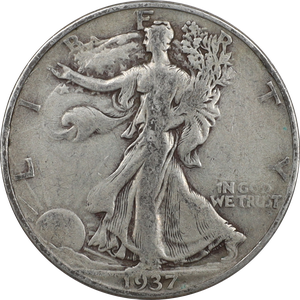 1937-D Liberty Walking Half Dollar Main Image
