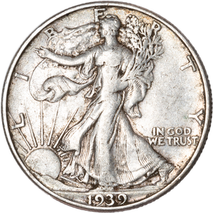 1939-D Liberty Walking Half Dollar CIRC Main Image