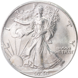 1940 Liberty Walking Silver Half Dollar Main Image