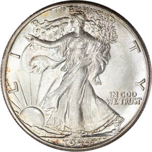 1944-D Liberty Walking Silver Half Dollar Main Image