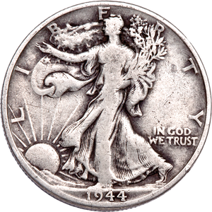 1944-D Liberty Walking Half Dollar CIRC Main Image