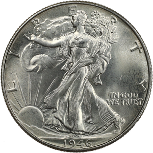 1946 Liberty Walking Silver Half Dollar Main Image