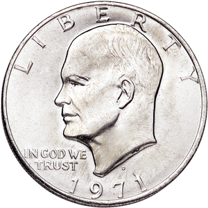 1971-D Eisenhower Dollar, Copper-Nickel Clad | Littleton Coin Company