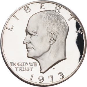 1973-S Eisenhower Dollar, Silver Clad, Proof Main Image