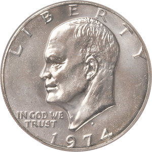 1974-D Eisenhower Dollar, Copper-Nickel Clad, Big Sky Hoard Main Image