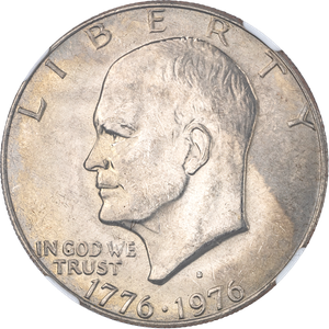 1976-D Eisenhower Dollar, Copper-Nickel Clad, Variety 1 | Littleton ...