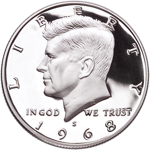 1968-S Kennedy Half Dollar Main Image