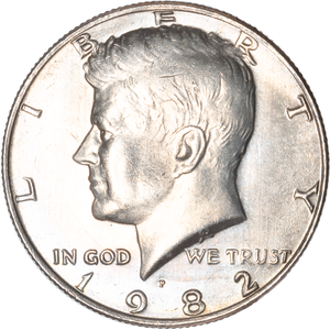 1982-P Kennedy Half Dollar Main Image