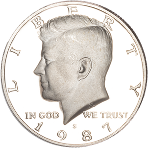 1987-S Kennedy Half Dollar Main Image