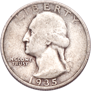 1935-S Washington Silver Quarter CIRC Main Image