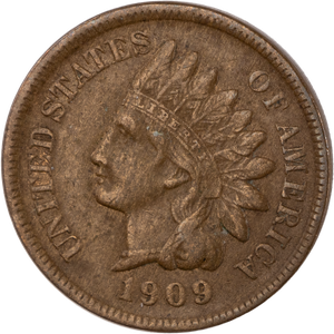 1909-S Indian Head Cent, Variety 3, Bronze VF Main Image