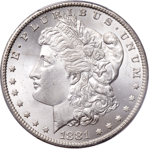 1881-CC Morgan Silver Dollar Main Image
