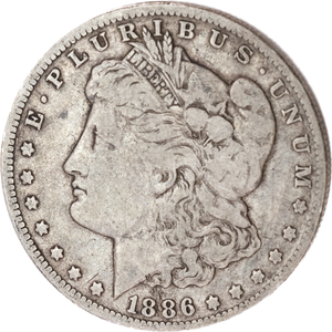 1886-O Morgan Silver Dollar Main Image