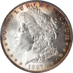 1887 Morgan Silver Dollar Main Image