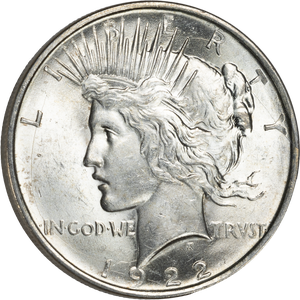 1922-D Peace Silver Dollar Main Image