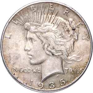 1935 Peace Silver Dollar Main Image
