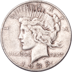 1935-S Peace Silver Dollar Main Image