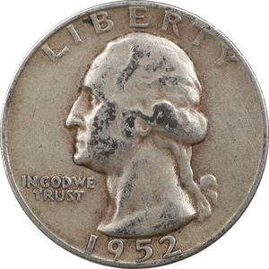 1952-S Washington Silver Quarter CIRC Main Image