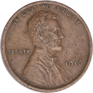 1916 Lincoln Head Cent Main Image