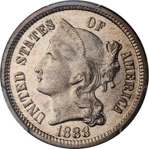 1888 Nickel Three Cent Piece Main Image