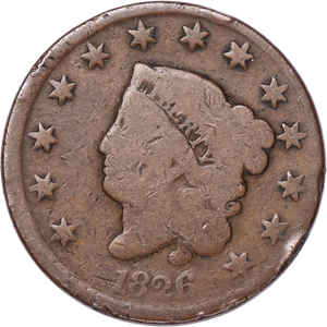 1826 Liberty Head Large Cent, Normal Date Main Image