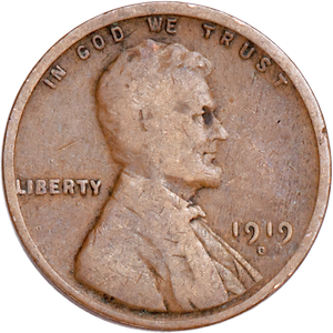 1919-D Lincoln Head Cent Main Image