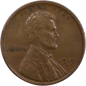 1919-S Lincoln Head Cent Main Image