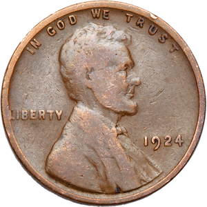 1924 Lincoln Head Cent Main Image