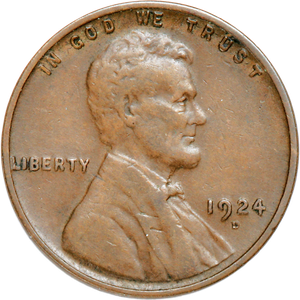 1924-D Lincoln Head Cent Main Image