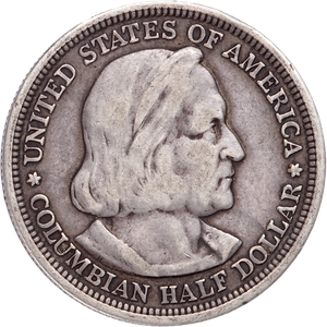 1893 World's Columbian Exposition Silver Half Dollar Main Image
