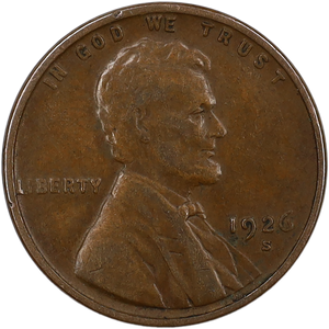 1926-S Lincoln Head Cent CIRC Main Image