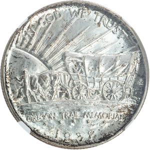 1938-D Oregon Trail Memorial Silver Half Dollar Main Image