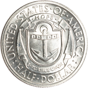 1936 Providence, Rhode Island Tercentenary Silver Half Dollar Main Image