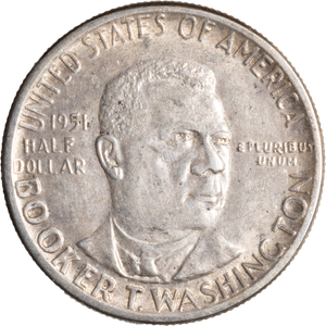 1951 Booker T. Washington Memorial Silver Half Dollar Main Image